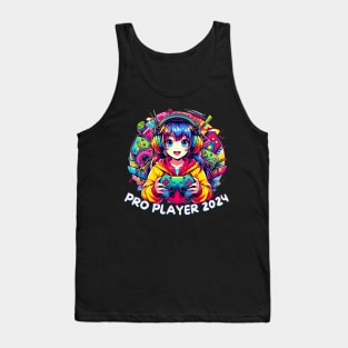 Pro player 2024 gamer girl Tank Top